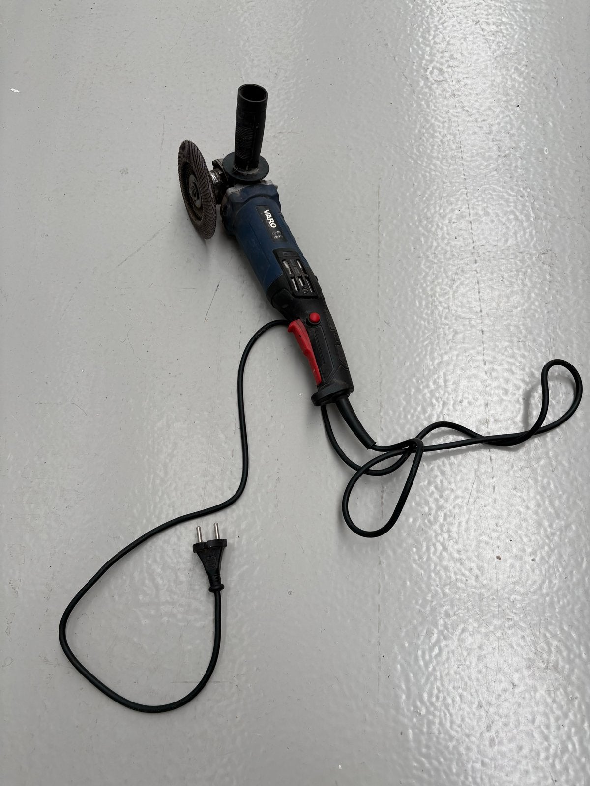 Varo POWE80010 Haakse slijper 1200W, Ophalen of Verzenden, Gebruikt, 600 tot 1200 watt, Overige typen