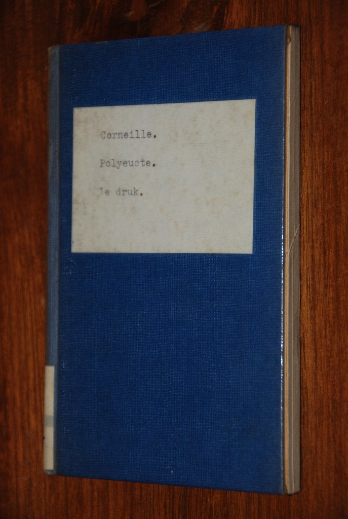 Polyeucte martyr par pierre corneille., Gelezen, Frans, J. W. Marmelstein, HAVO