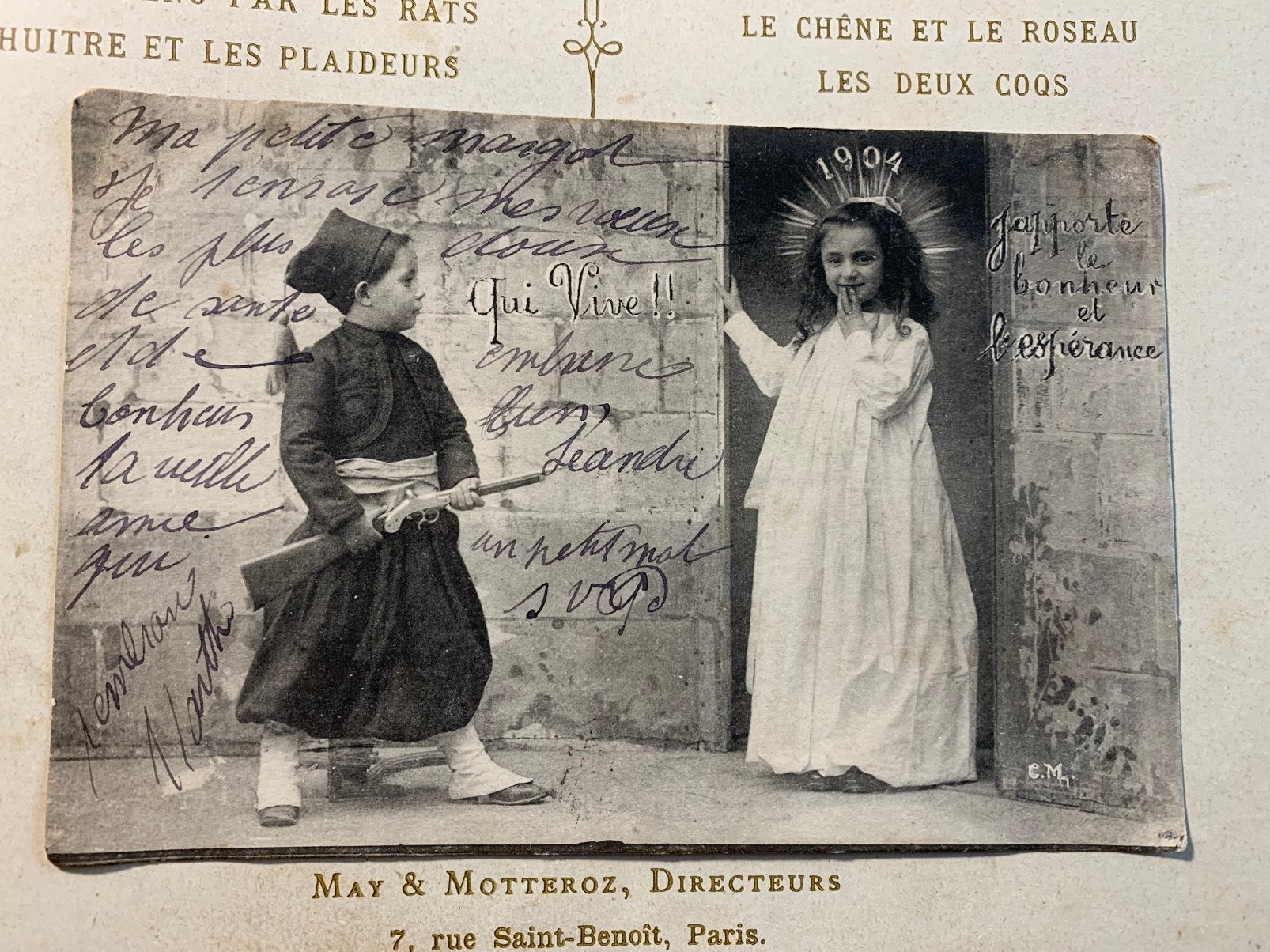 1904 Jaartal - Nieuwjaar - Qui vive! (VC), Ophalen of Verzenden, Voor 1920, Gelopen, Feest(dag)