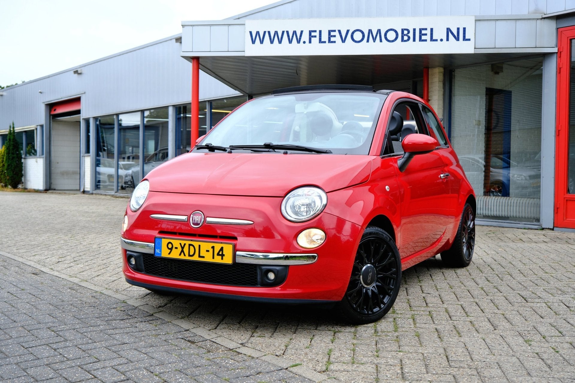 Fiat 500 C 0.9 TwinAir Turbo Lounge Cabrio Airco|Half Leder|, Auto's, Dealer onderhouden, Gebruikt, Cabriolet, Leder en Stof
