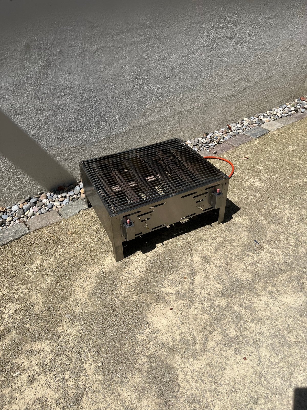 Compacte gasbarbecue met 4 poten, hendie, horeca, slagers bq, Ophalen of Verzenden, Gebruikt