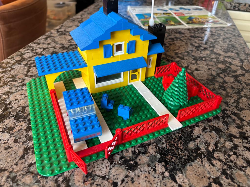 Vintage LEGO Set 361: Huis met tuin en auto (1972), Kinderen en Baby's, Speelgoed | Duplo en Lego, Gebruikt, Overige thema's, Lego
