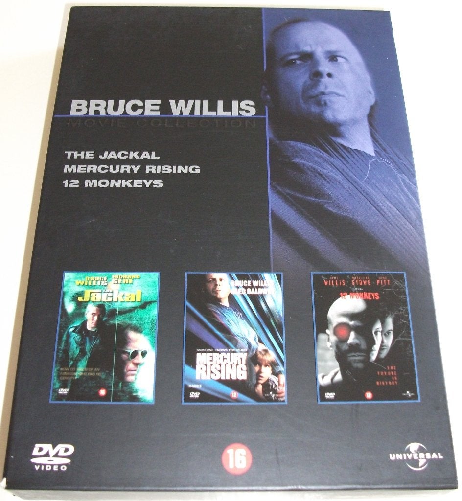 Dvd *** BRUCE WILLIS *** 3-Disc Boxset Movie Collection, Engels, Nederlands, Actiethriller, Ophalen of Verzenden