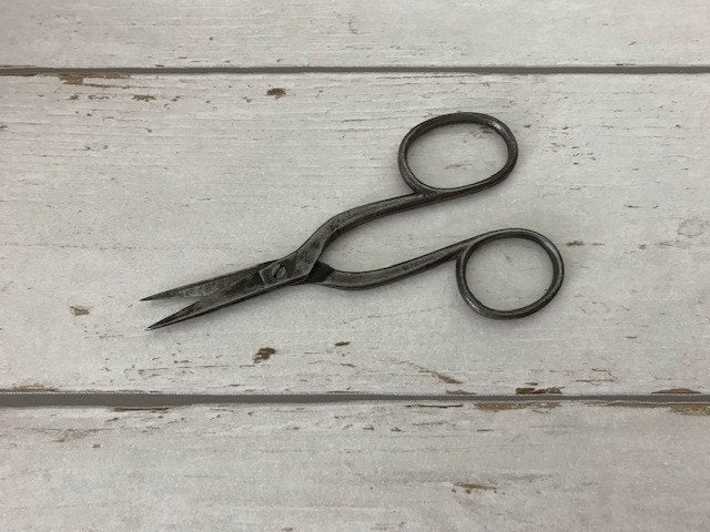 Antieke Franse ijzeren schaar voor decoratie, Antiek en Kunst, Antiek | Gereedschap en Instrumenten, Ophalen of Verzenden