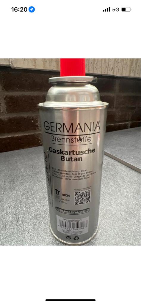 GERMANIA Gaspatroon Butaan 227g - Nieuw, Ophalen, Nieuw