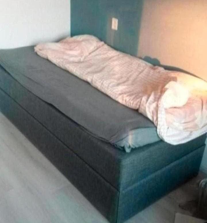 Boxspring 1 persoons, Ophalen, Gebruikt, Tweepersoons