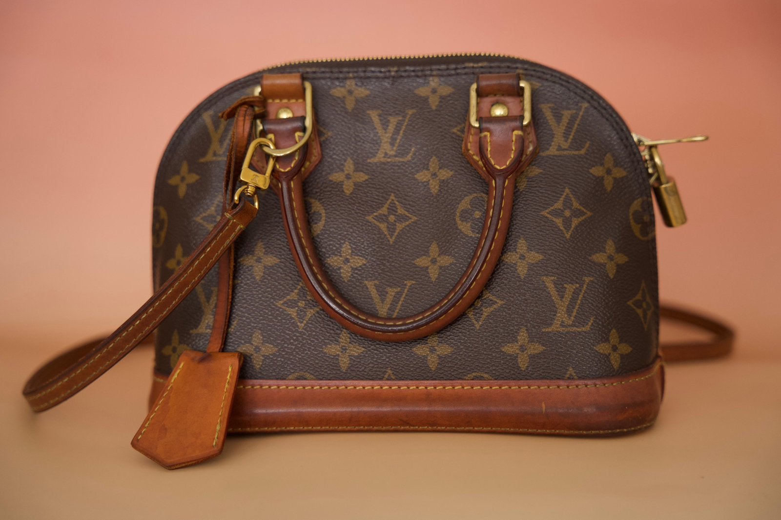 Louis Vuitton Alma BB, Ophalen of Verzenden, Gebruikt, Bruin, Handtas