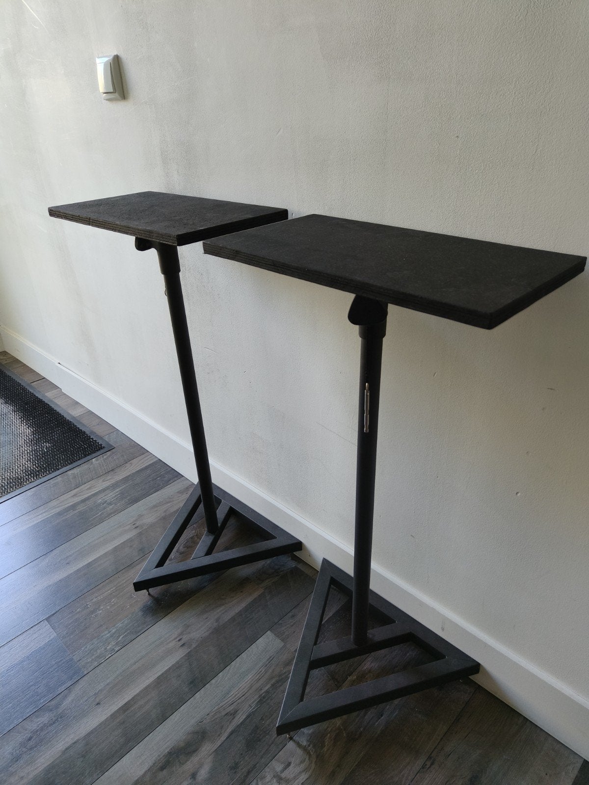 Set van 2 zwarte speakerstandaards, Ophalen, Gebruikt, Instrumentstandaard, Keyboard of Synthesizer