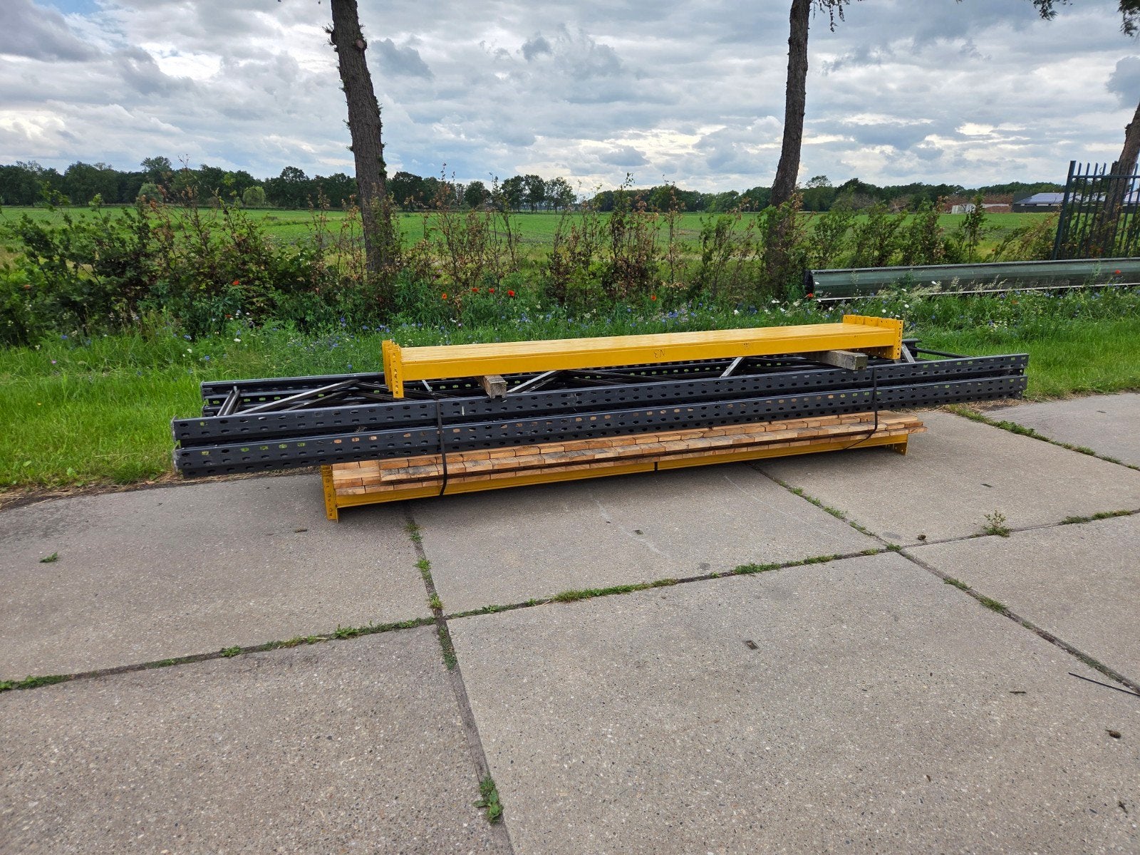Link51 palletstelling magazijnstelling 9.6m 4.5x0.9x2.7/3.3m, Ophalen of Verzenden