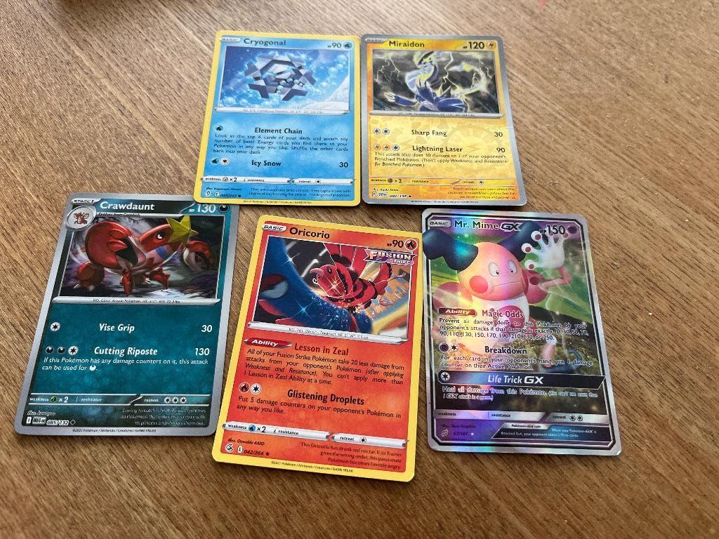 Pokémon kaarten, Ophalen of Verzenden, Zo goed als nieuw, Meerdere kaarten
