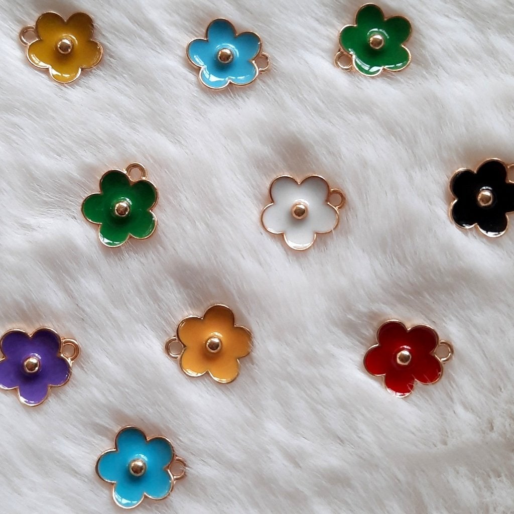 Bedels bloemetjes hangers bloemetje kommetje bloem flowers, Overige merken, Overige materialen, Verzenden, Nieuw