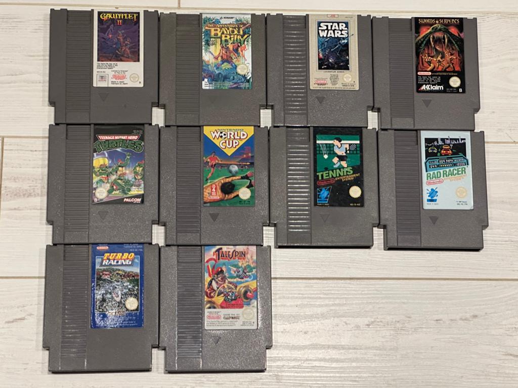 10x Nintendo NES Spellen, Gebruikt, Overige genres, 2 spelers, Ophalen of Verzenden