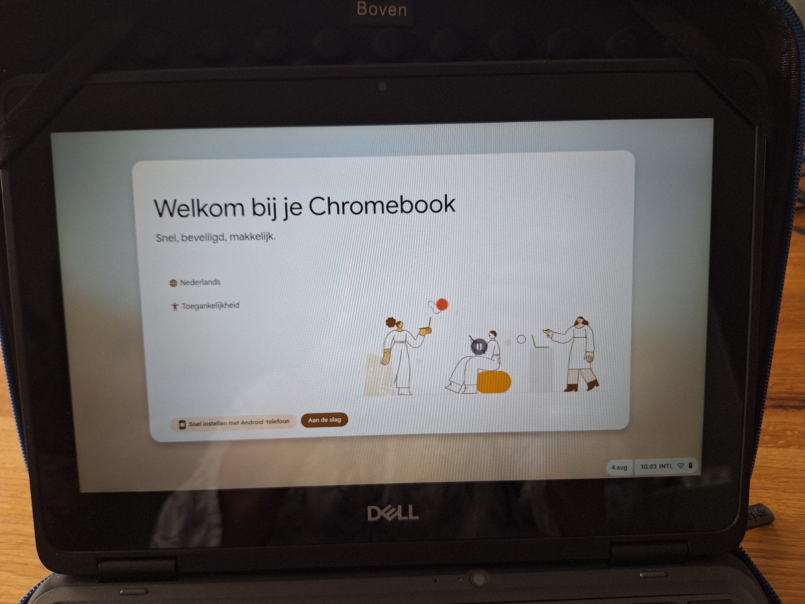 Dell Chromebook 3100 2-in-1 - Zo goed als nieuw, Computers en Software, 4 GB of minder, Qwerty, Touchscreen, Ophalen of Verzenden