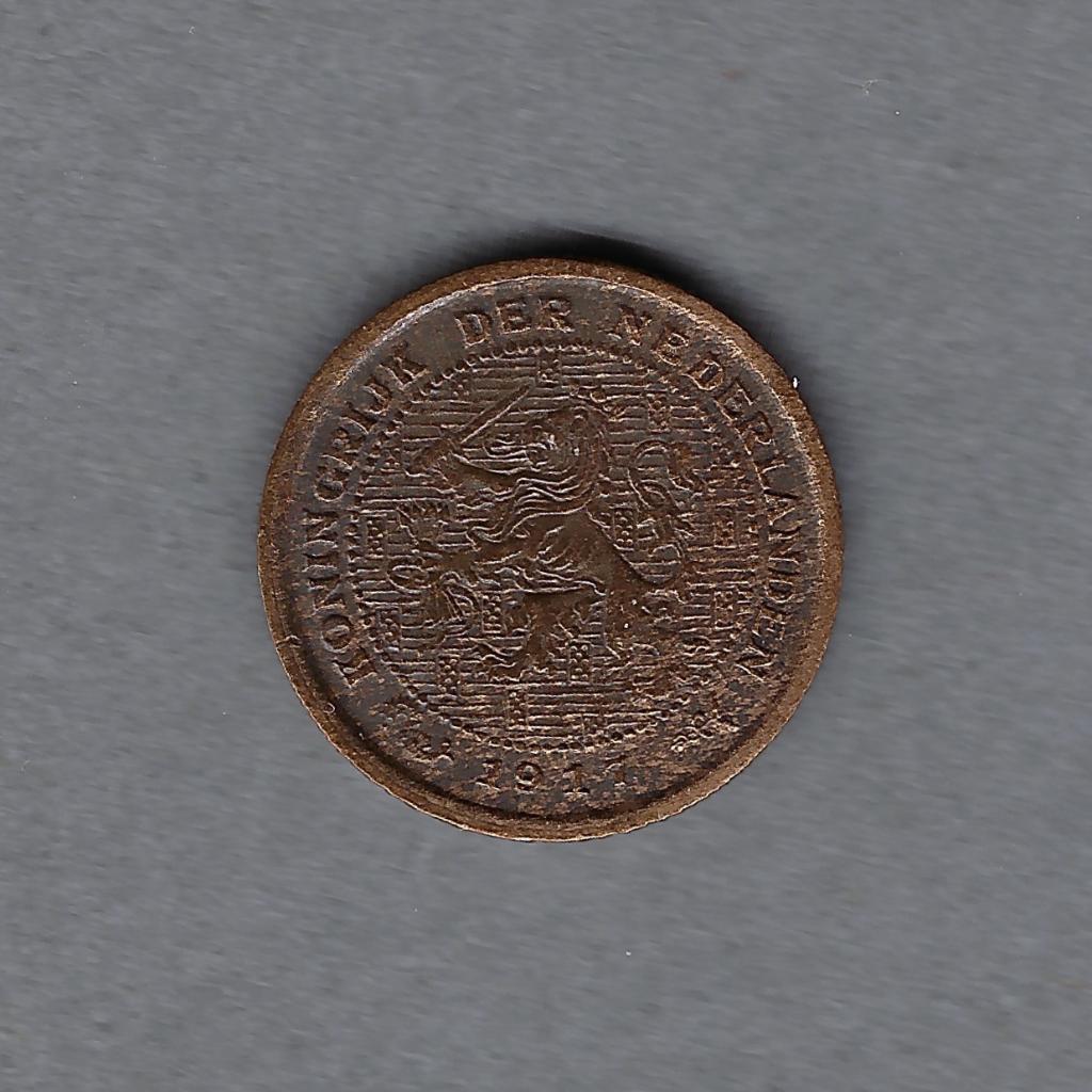 1/2 (halve) cent 1917 Wilhelmina, Ophalen of Verzenden, Koningin Wilhelmina, Overige waardes, Losse munt