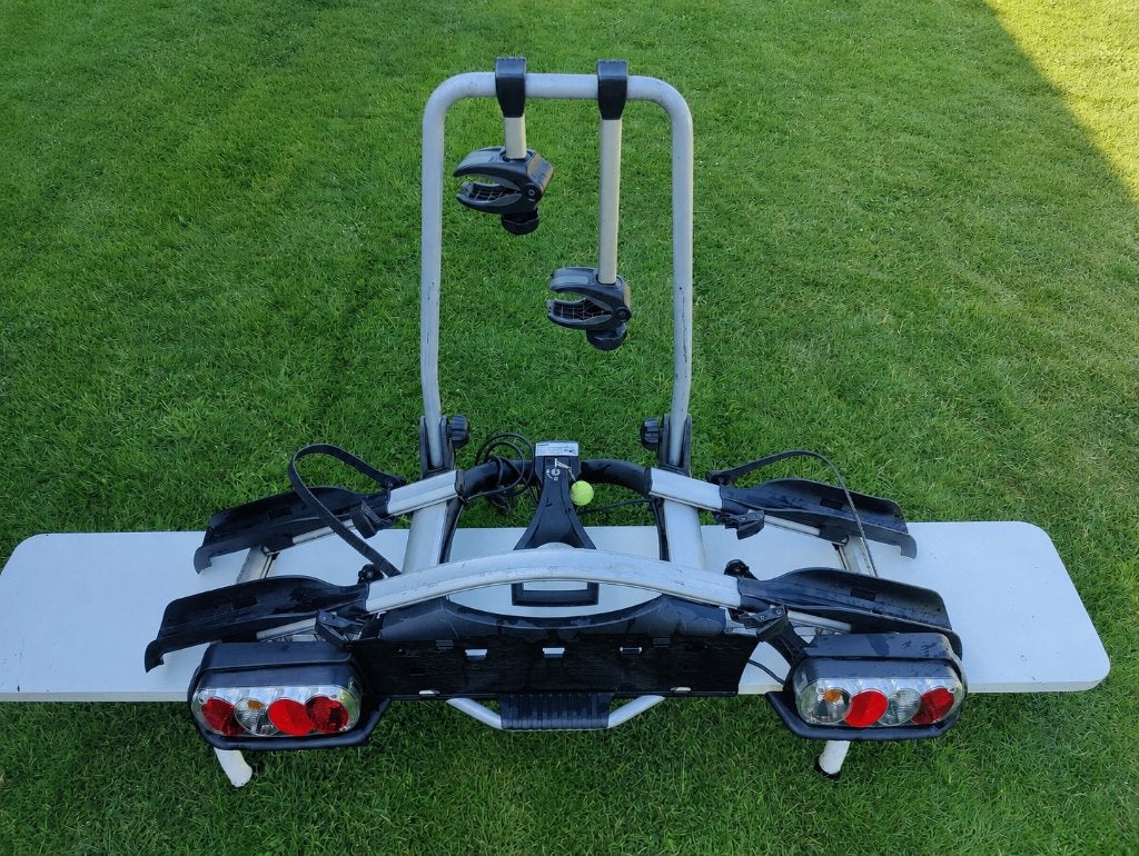 Fietsendrager Thule Euroway G2 (Volvo), Ophalen, 2 fietsen, Gebruikt, Trekhaakdrager