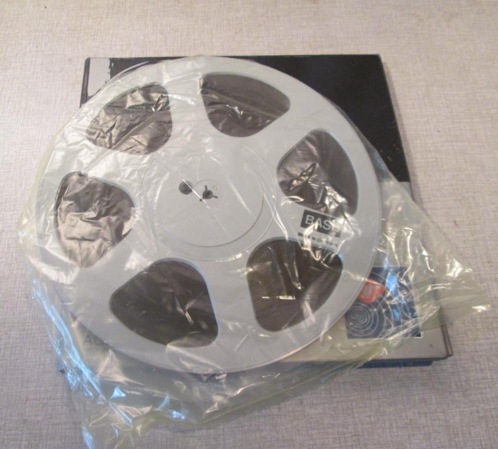 Prima Grote BASF Bandrecorder Tape - 26,5cm, Ophalen of Verzenden, Bandrecorder, Met banden
