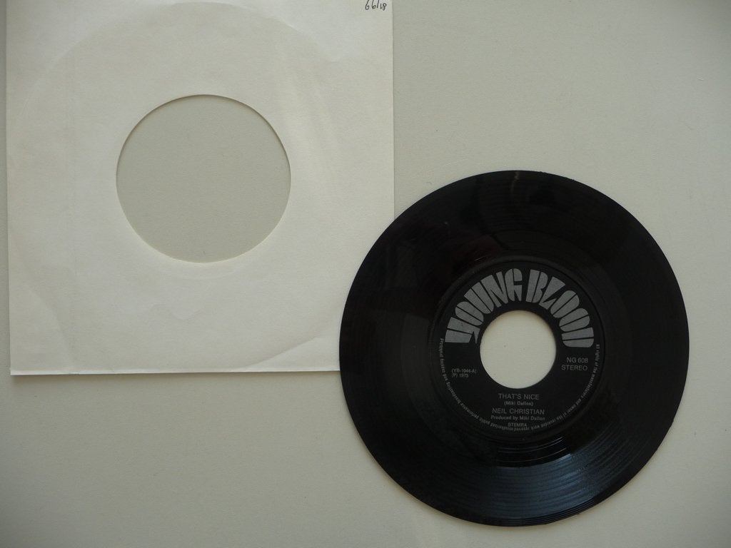 single NEIL CHRISTIAN -THAT'S NICE- YOUNG BLOOD RECORDS,1973, Cd's en Dvd's, Gebruikt, 7 inch, Ophalen of Verzenden, Pop