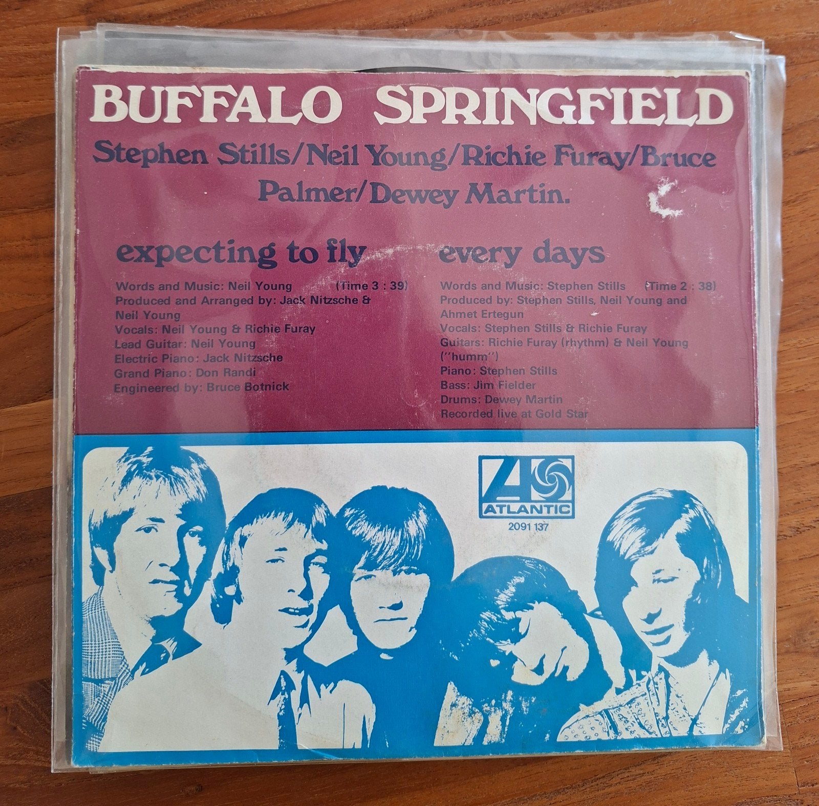 Buffalo Springfield - Expecting to fly - Single is TOP, Cd's en Dvd's, Ophalen of Verzenden, Gebruikt, 7 inch, Pop