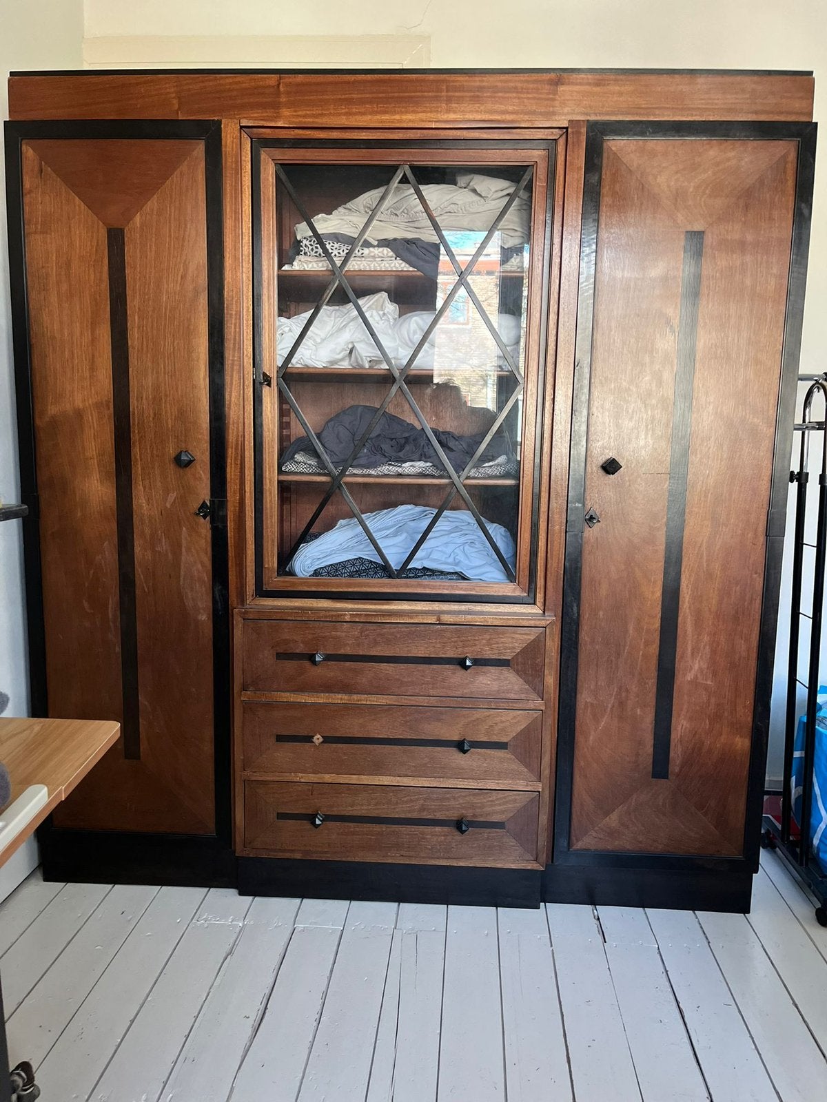 Art deco jaren 30 kledingkast, Antiek en Kunst, Antiek | Meubels | Kasten, Ophalen