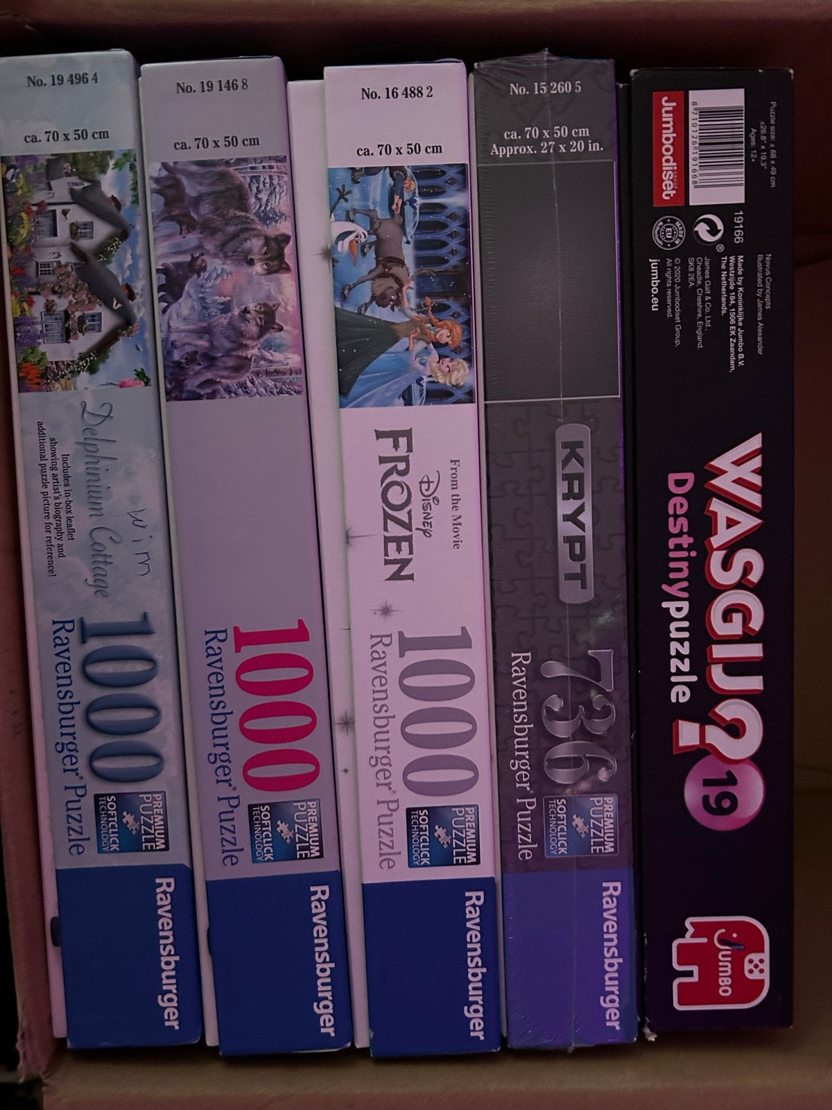 Diverse Ravensburger en Jumbo Puzzels te Koop, Ophalen of Verzenden, 500 t/m 1500 stukjes, Zo goed als nieuw, Legpuzzel