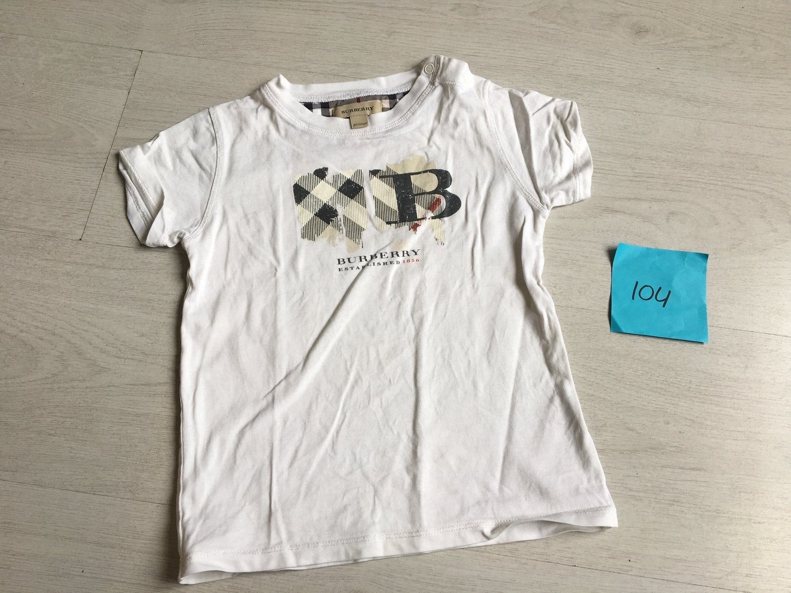 Burberry shirt maat 104, Kinderen en Baby's, Kinderkleding | Maat 104, Ophalen, Zo goed als nieuw, Jongen, Shirt of Longsleeve