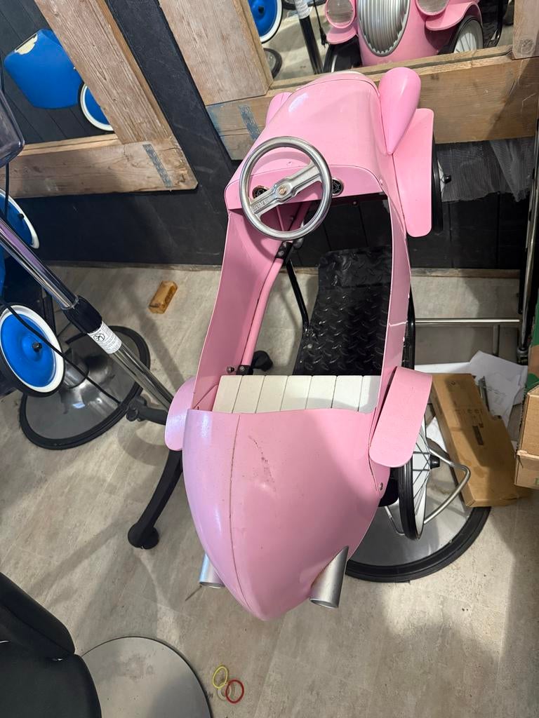 Roze auto kappersstoel voor kinderen, Ophalen, Gebruikt
