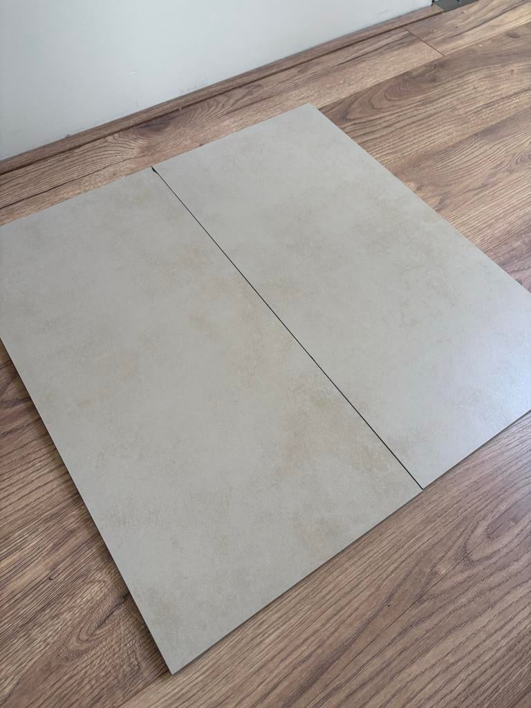Keramische tegels (3.06 m2), 60 x 30 cm, zand / beige, Ophalen, 40 tot 60 cm, Keramiek, Nieuw