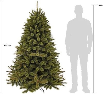 kunstkerstboom Romagne  D 130 H 185 cm groen., Ophalen, Gebruikt