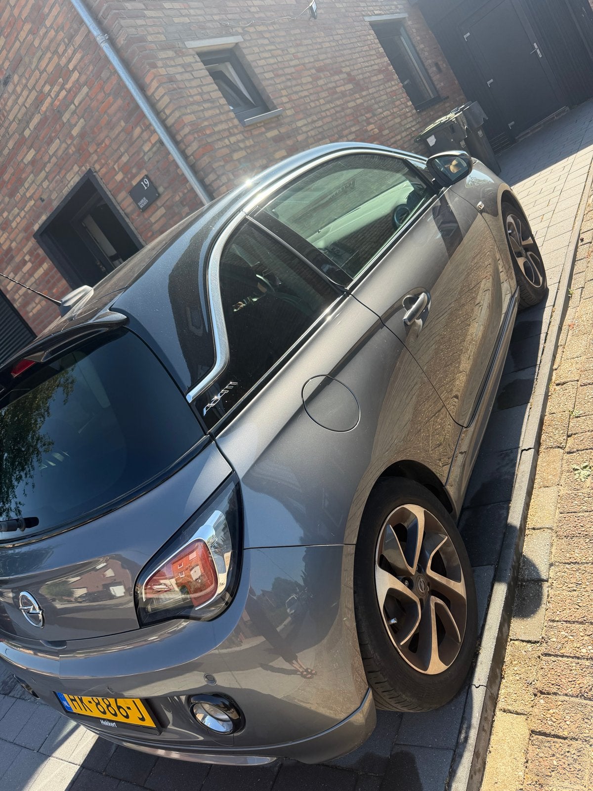 Opel ADAM 1.0 Turbo Slam 2015 Grijs, ADAM, 40 €/maand, Zwart, 1041 kg