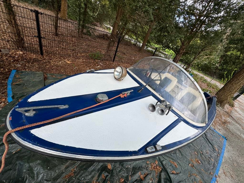 Placom 360 speedbootje met Yamaha 4takt 8PK buitenboordmotor, Ophalen, Gebruikt, Minder dan 70 pk, Buitenboordmotor