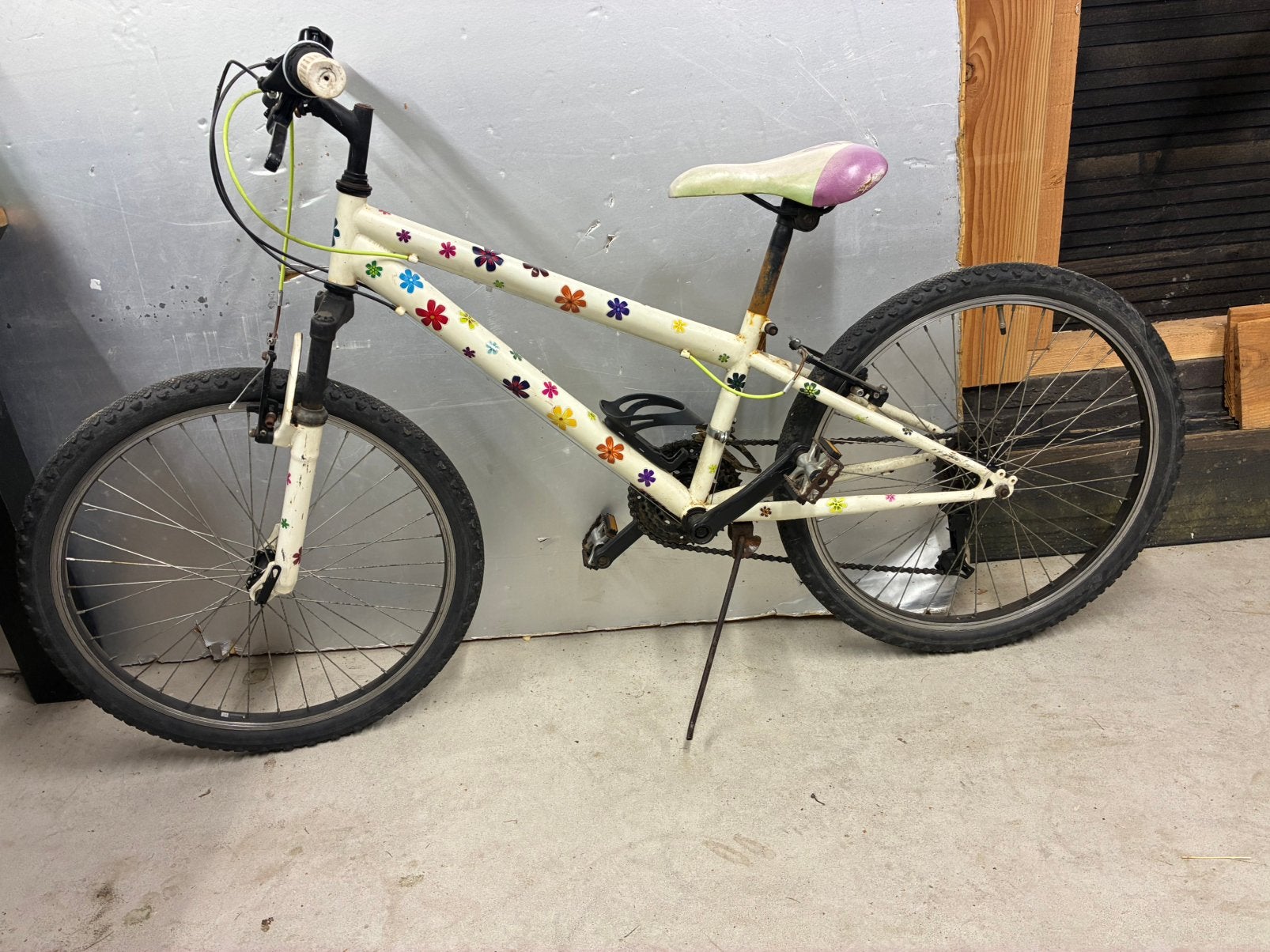 Kinder mountainbike t.e.a.b, Ophalen, Gebruikt, Staal, 24 inch of meer