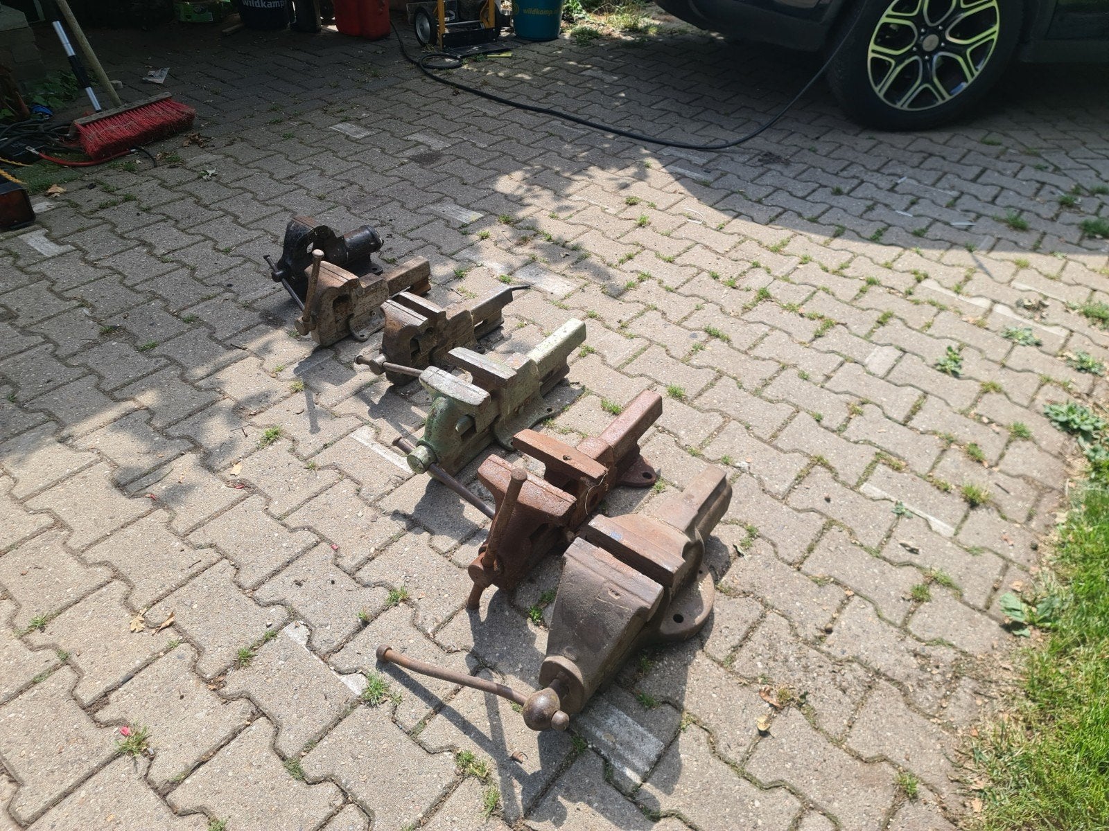 bankschroef, Doe-het-zelf en Verbouw, Ophalen, Gebruikt, Bankschroef, Overige merken