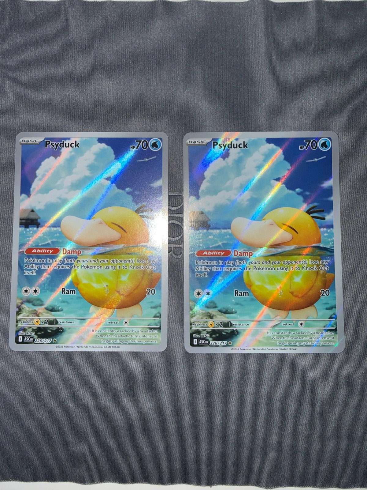 Psyduck ASC 226 Pokémon Kaart - Near Mint Conditie, Ophalen of Verzenden, Zo goed als nieuw, Losse kaart