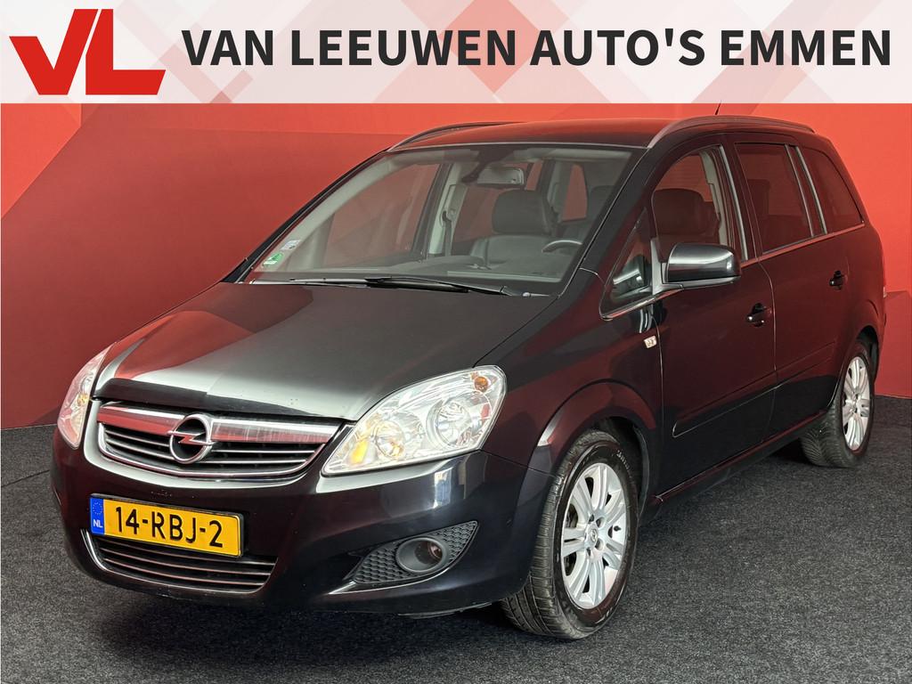 Opel Zafira 1.8 Cosmo, Auto's, Euro 5, Gebruikt, Zwart, 4 cilinders