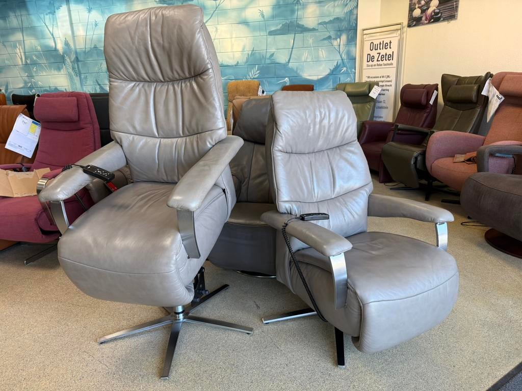 Relaxfauteuils Meubelzorg Granada relax stoel gratis bezorgd, Leer, Ophalen of Verzenden, Zo goed als nieuw, Ruime keus uit 100 modellen van alleen de top merken