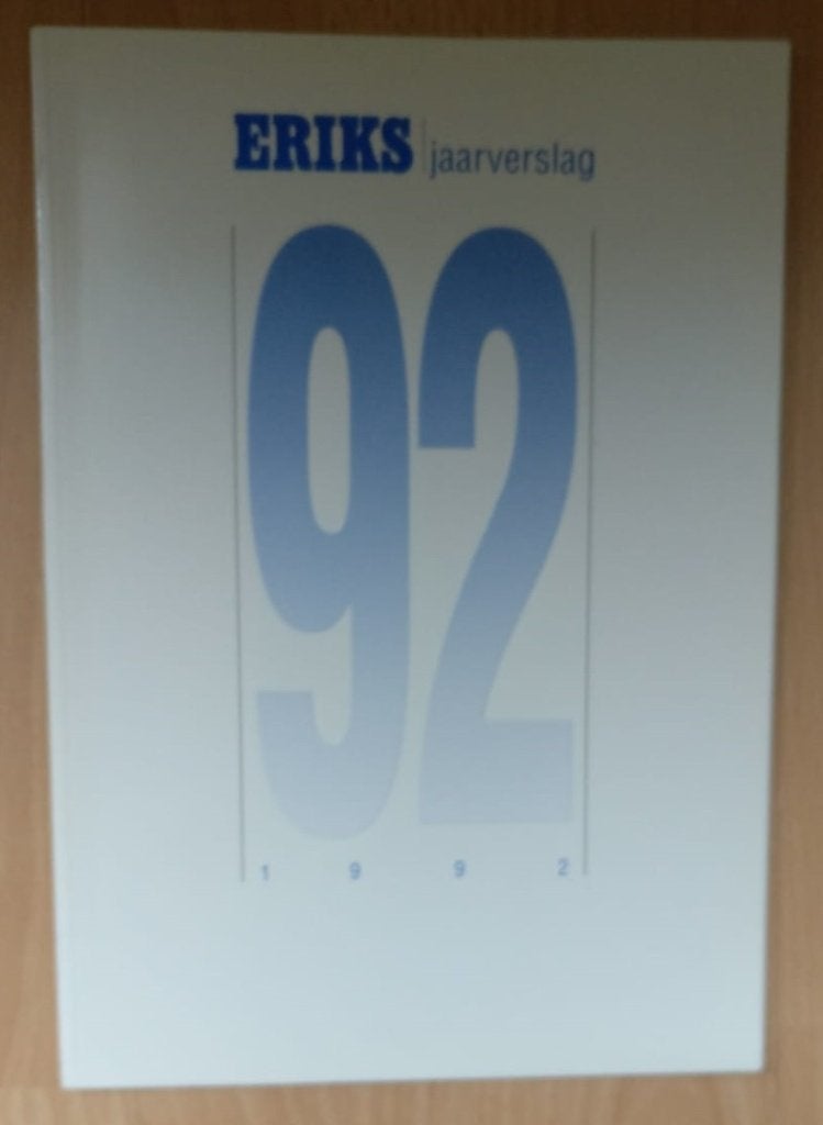 Jaarverslag van Eriks 1992, Ophalen of Verzenden, Zo goed als nieuw, Overige wetenschappen