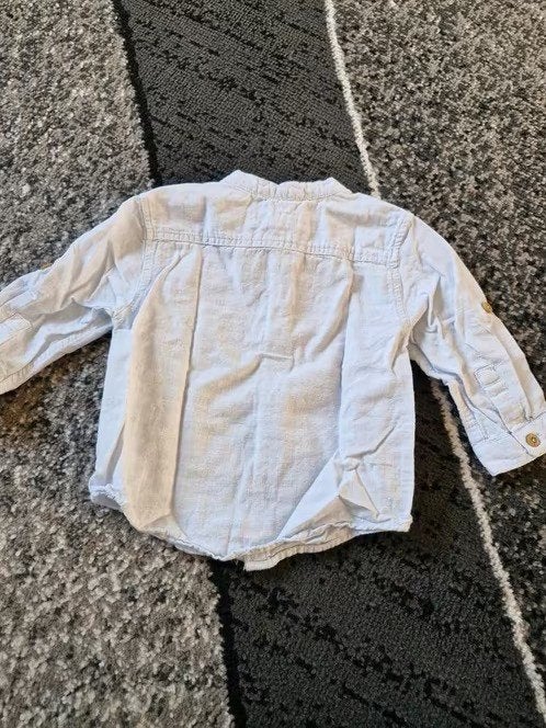 Lichtblauw zara overhemd Maat 74 h3, Kinderen en Baby's, Babykleding | Maat 74, Onbekend, Ophalen of Verzenden, Zo goed als nieuw