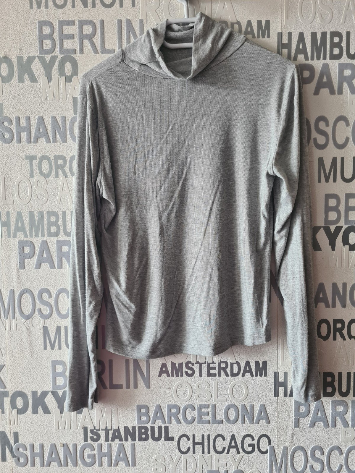 Grijze coltrui met lange mouwen - Maat M, Kleding | Dames, T-shirts, Maat 38/40 (M), Onbekend, Ophalen of Verzenden, Onbekend