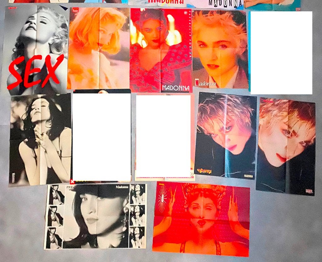 MADONNA POSTERS DEEL  11, Verzamelen, Posters, Gebruikt, Muziek, A1 t/m A3, Overige vormen, Ophalen of Verzenden