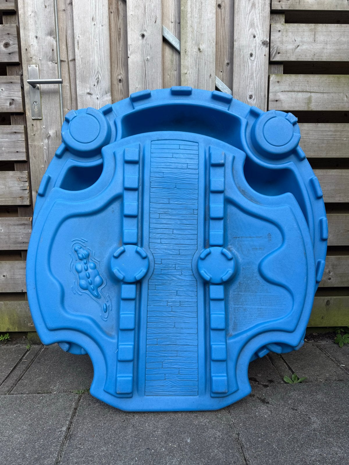 Zandbak/zwembad schelp blauw, Kinderen en Baby's, Speelgoed | Buiten | Zandbakken, Ophalen, Gebruikt