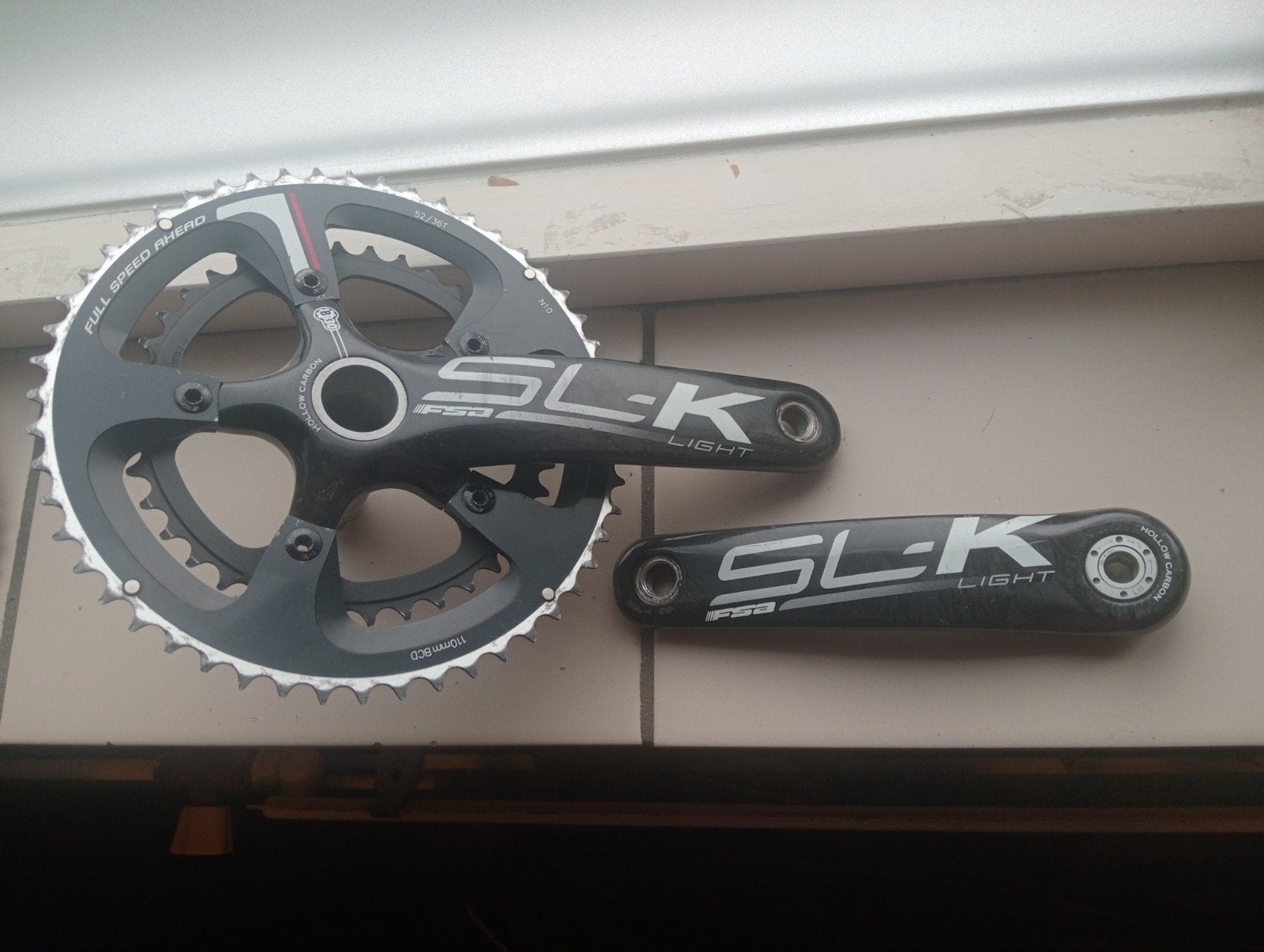 Fsa Sl-k Light carbon crankstel, Gebruikt, FSA, Gravelbike, Carbon