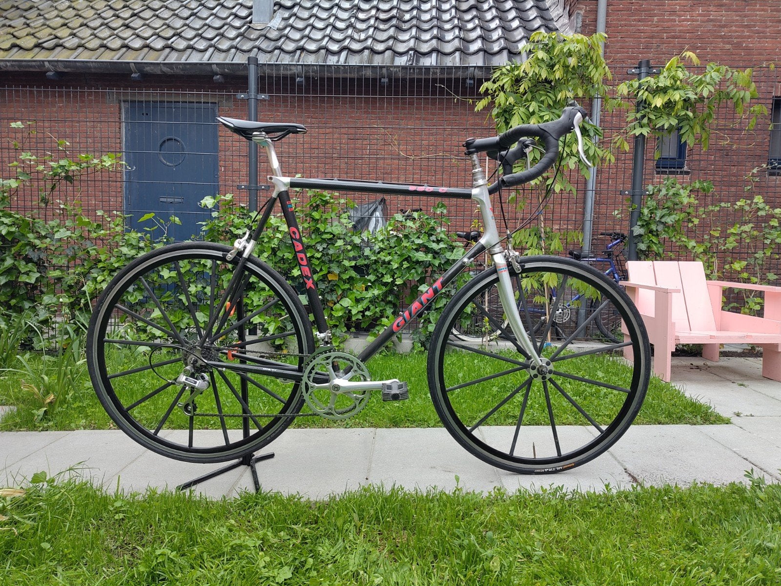 Giant Cadex 980C 1991 63cm Mike Burrows wielset, Ophalen, 28 inch, Carbon, Giant