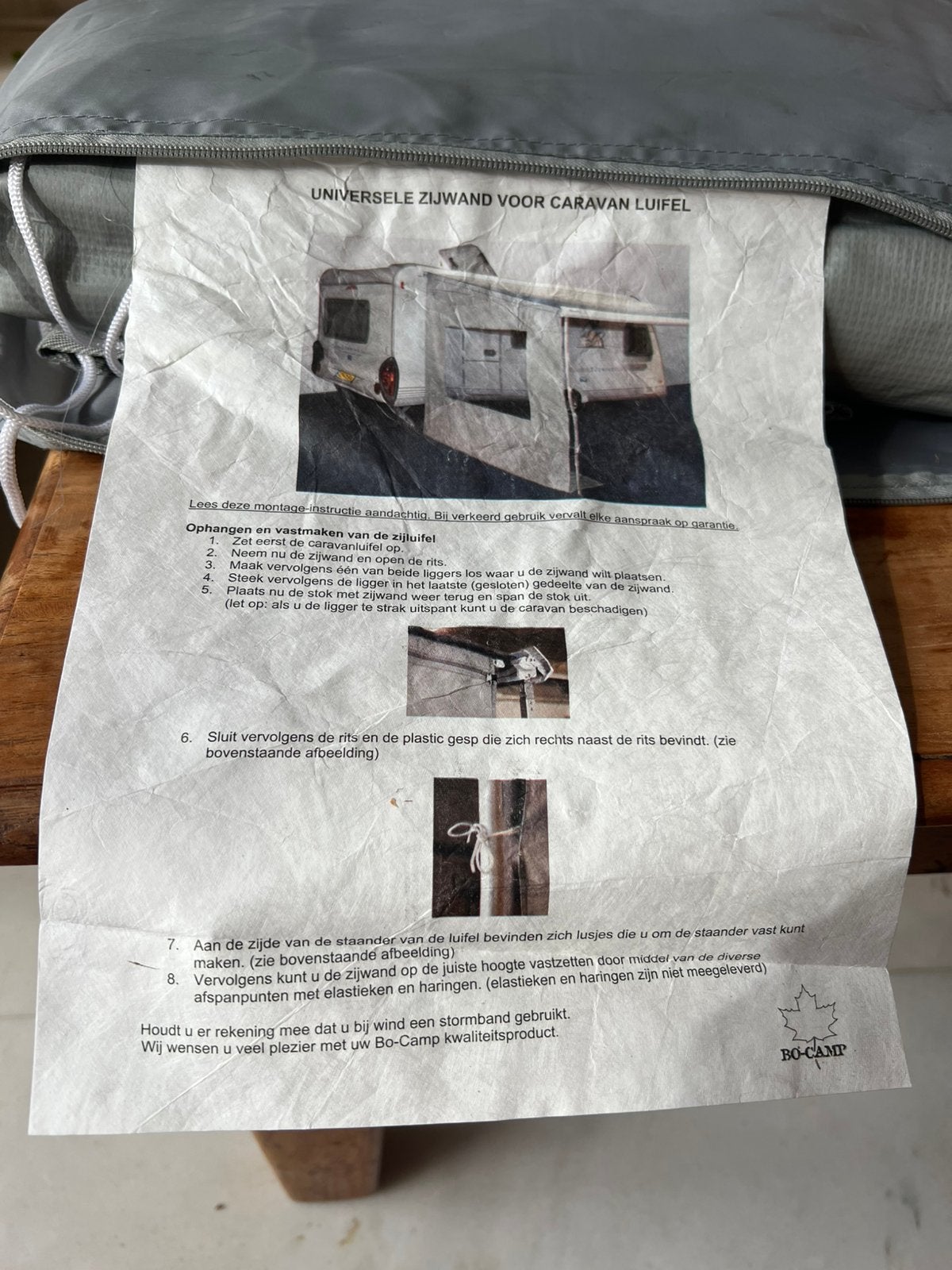 Universele zijwand caravan luifel, Ophalen of Verzenden, Nieuw