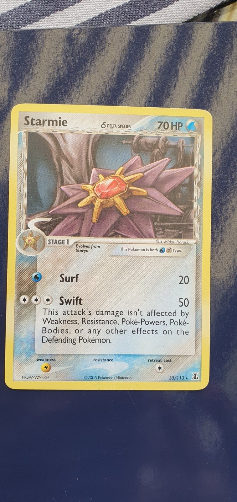 Starmie 30/113 pokemon kaart, Ophalen of Verzenden, Gebruikt