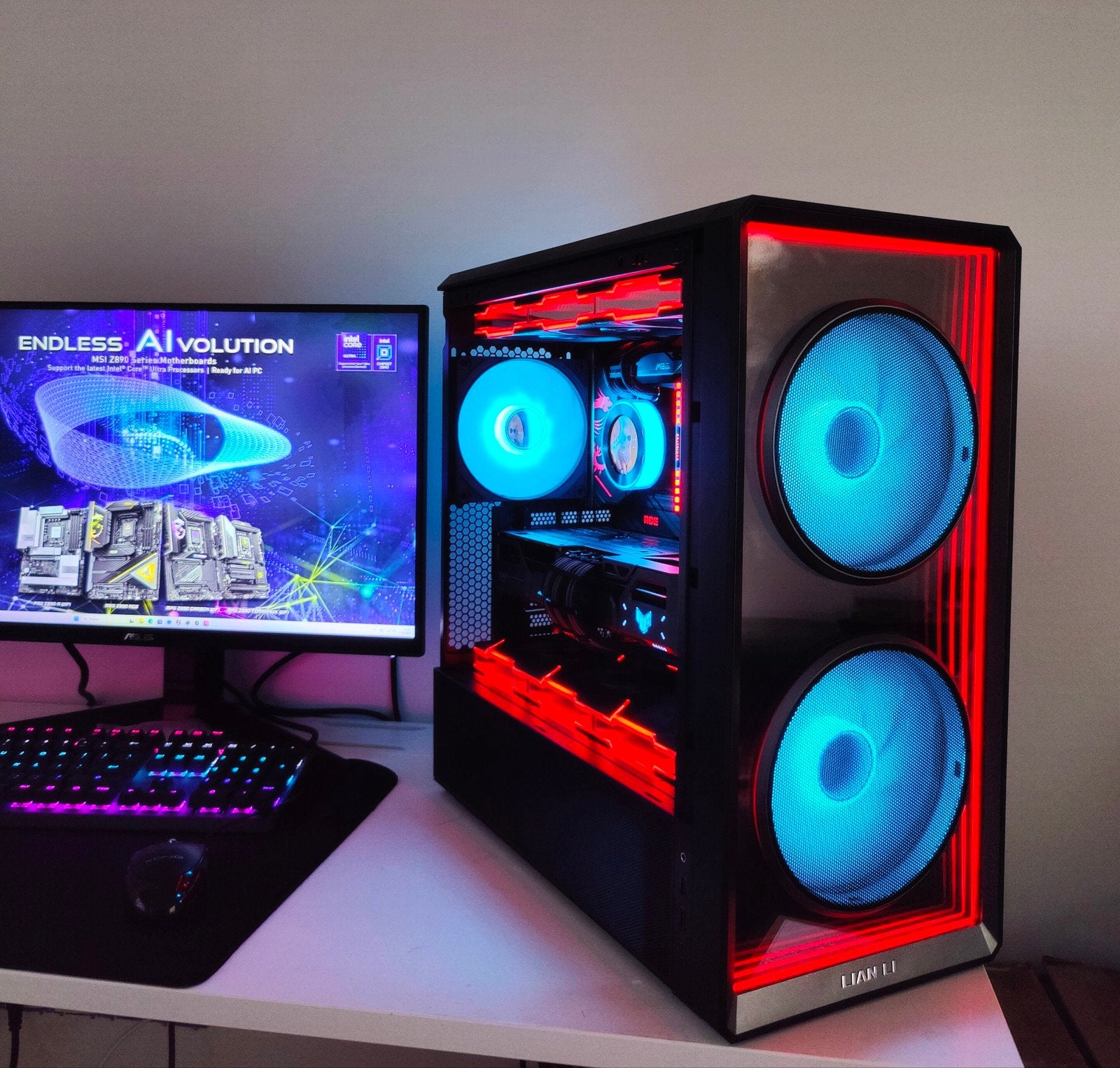 HIGH END Game PC / AI / Stream PC / RX 9070 XT / LIAN LI, MSI, 32 GB, Nieuw, Ophalen of Verzenden