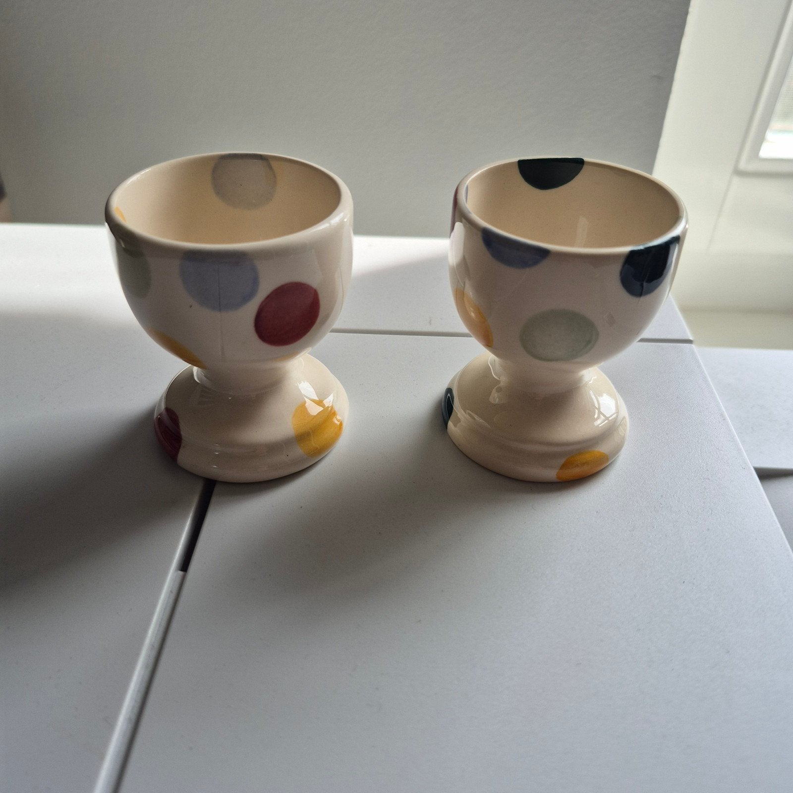 Emma Bridgewater 2 eierdopjes Polkadot nieuw, Overige typen, Nieuw, Ophalen of Verzenden, Emma Bridgewater