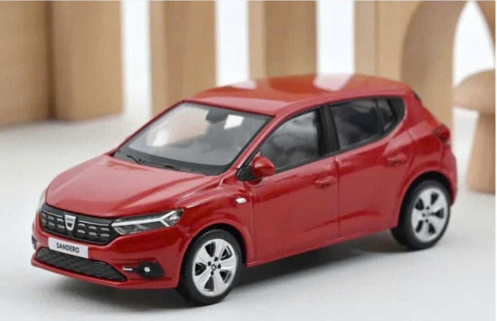 DACIA SANDERO 2021 FUSION ROOD SCHAAL 1/43 NOREV ref. 509021, Hobby en Vrije tijd, Verzenden, Nieuw, Auto, Norev