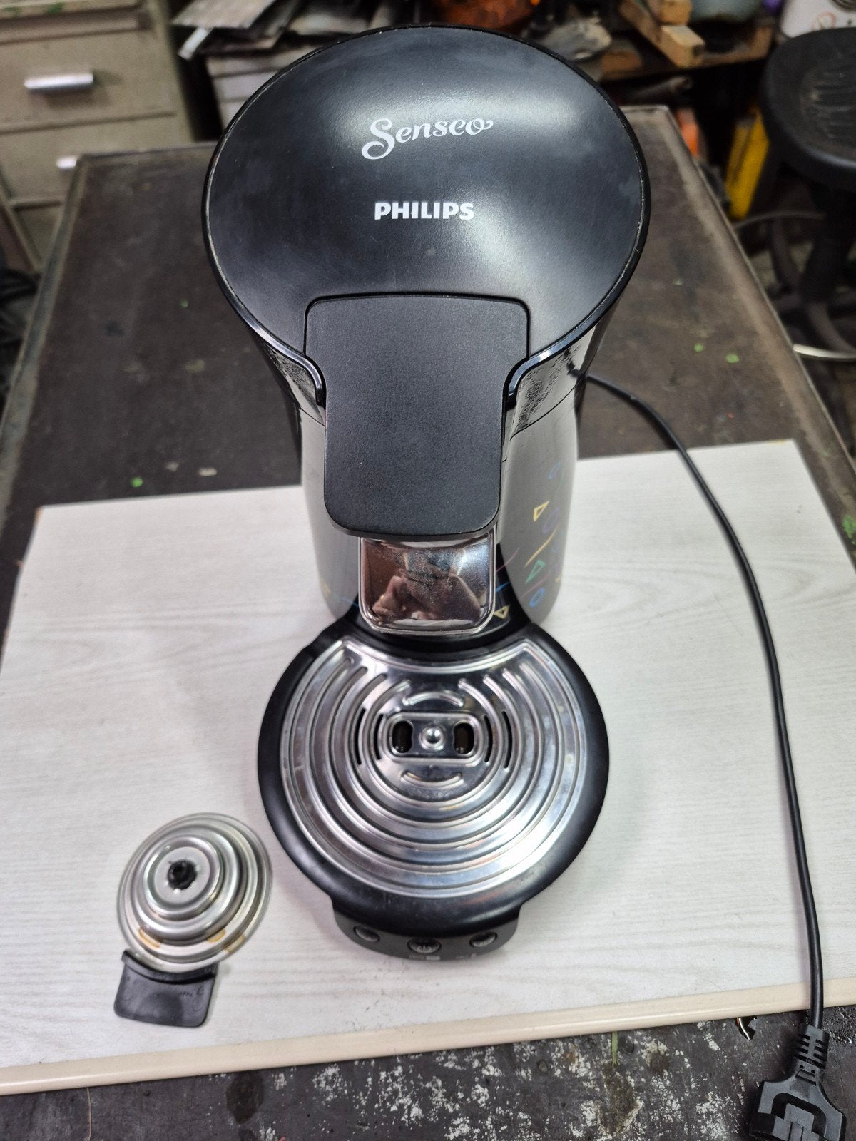 Goede Senseo met beide padhouders., Witgoed en Apparatuur, Koffiezetapparaten, Ophalen, Zo goed als nieuw, Koffiemachine