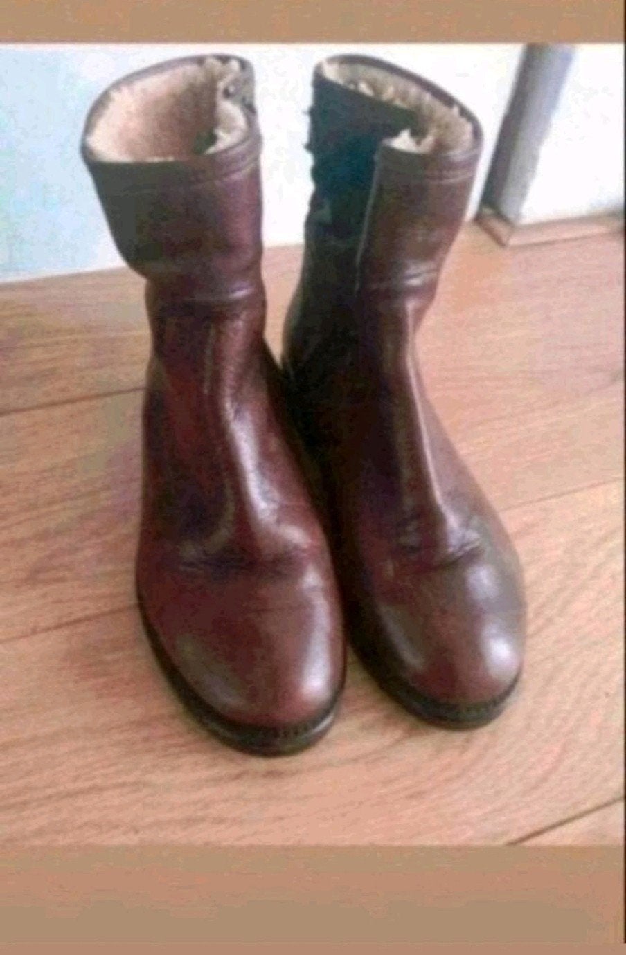 Nubikk bruine leren laarzen, Kleding | Dames, Schoenen, Hoge laarzen, Nubikk, Bruin, Ophalen of Verzenden
