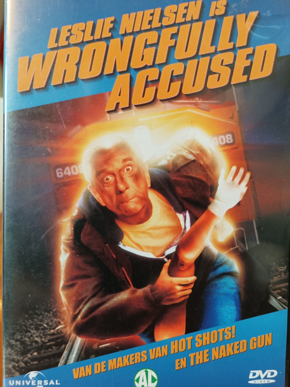 Wrongfully Accused Dvd NL ZGAN Leslie Nielsen ZEER ZELDZAAM, Nederlands, Ophalen of Verzenden, Zo goed als nieuw, Breedbeeld